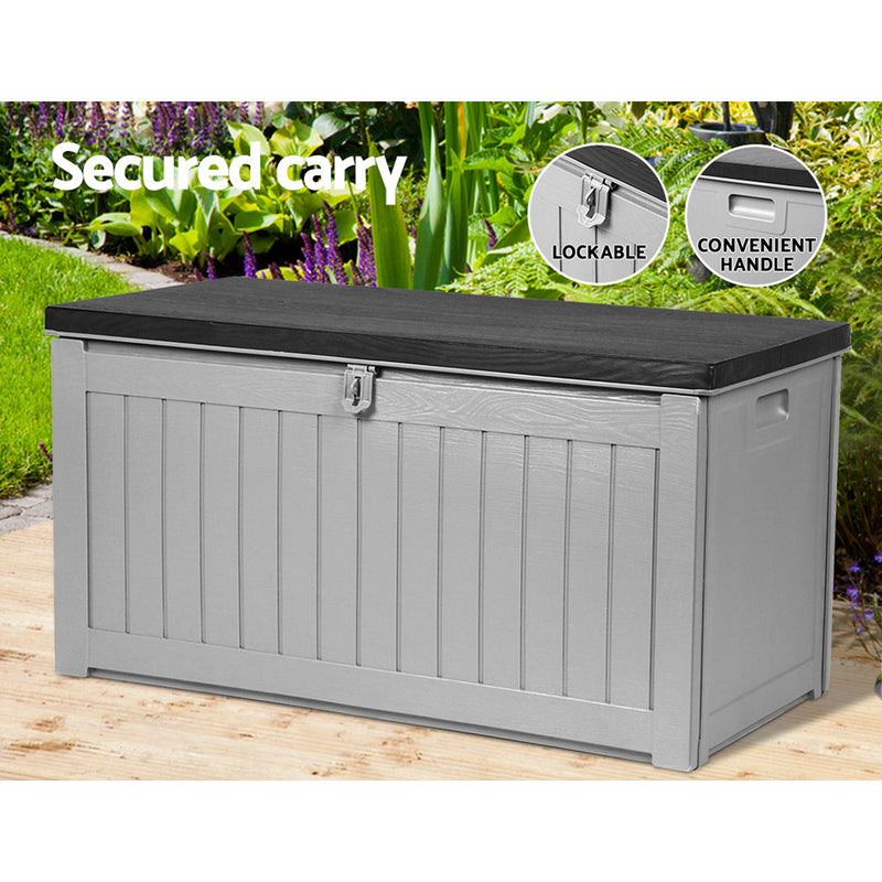 Outdoor Garden Storage Box Bench Seat 190L at Sleep House Australia